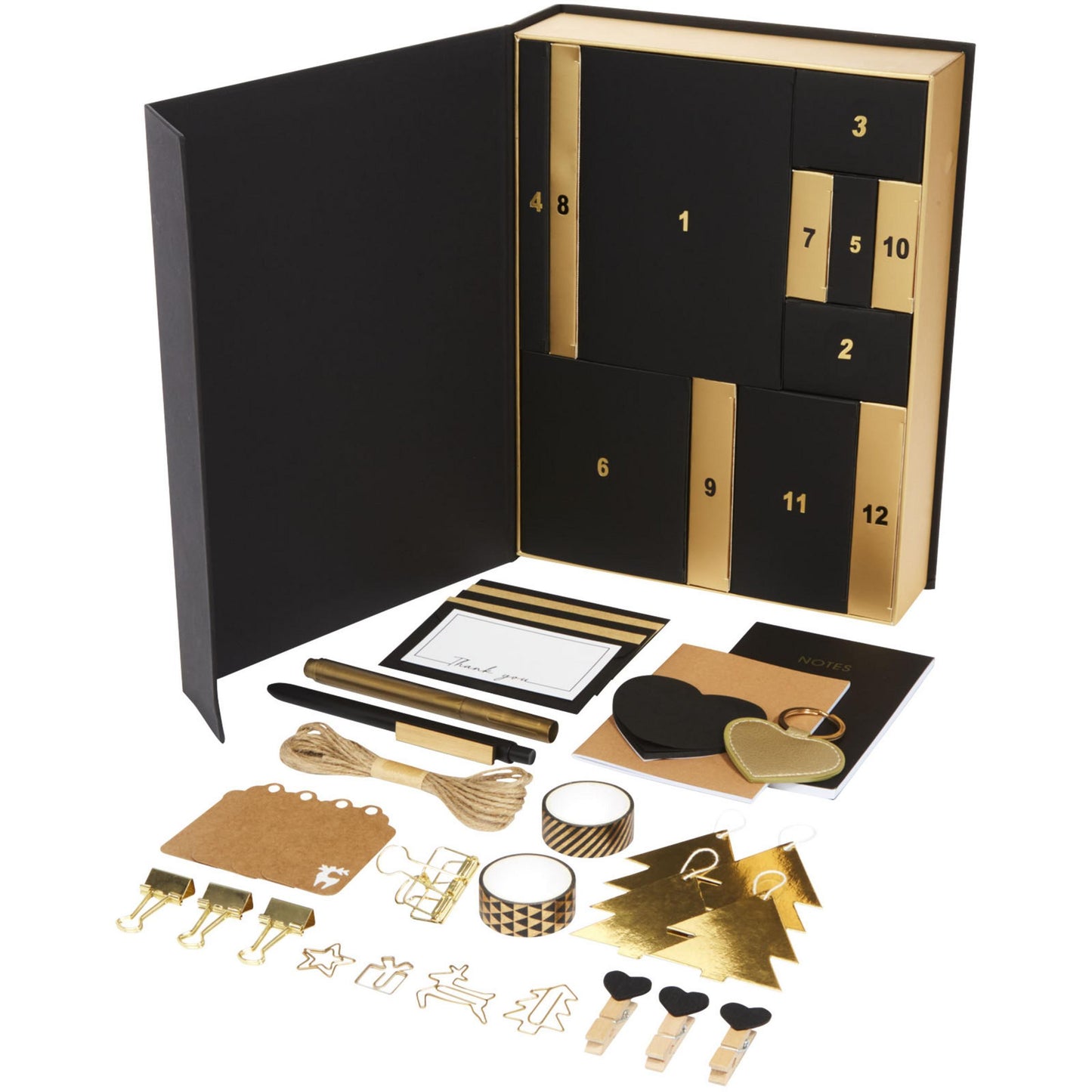 12-Day Advent Calendar Stationery Box
