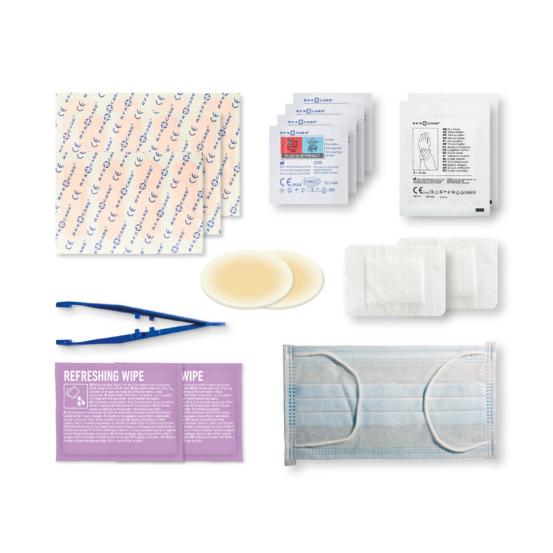 Work Place First Aid Kit in Kraft Brown Pouch