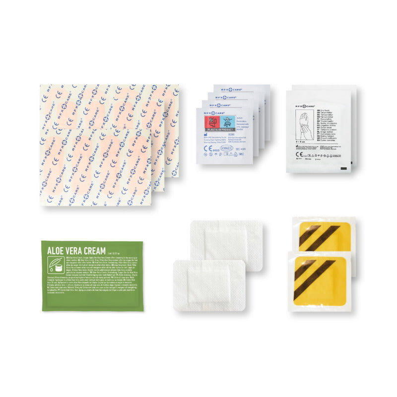 Bites & Stings First Aid Kit in Kraft Brown Pouch