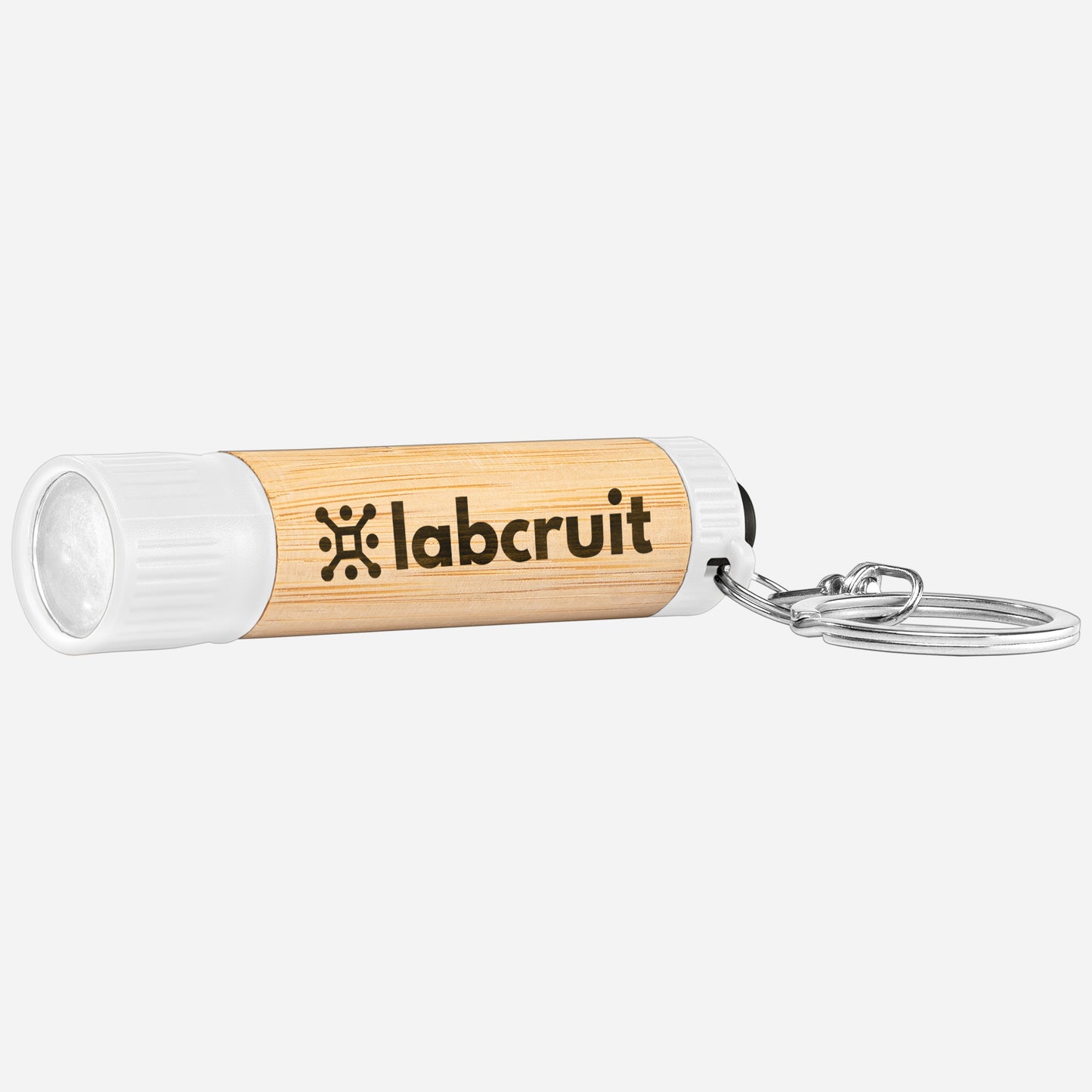 Bamboo LED Torch with Keyring