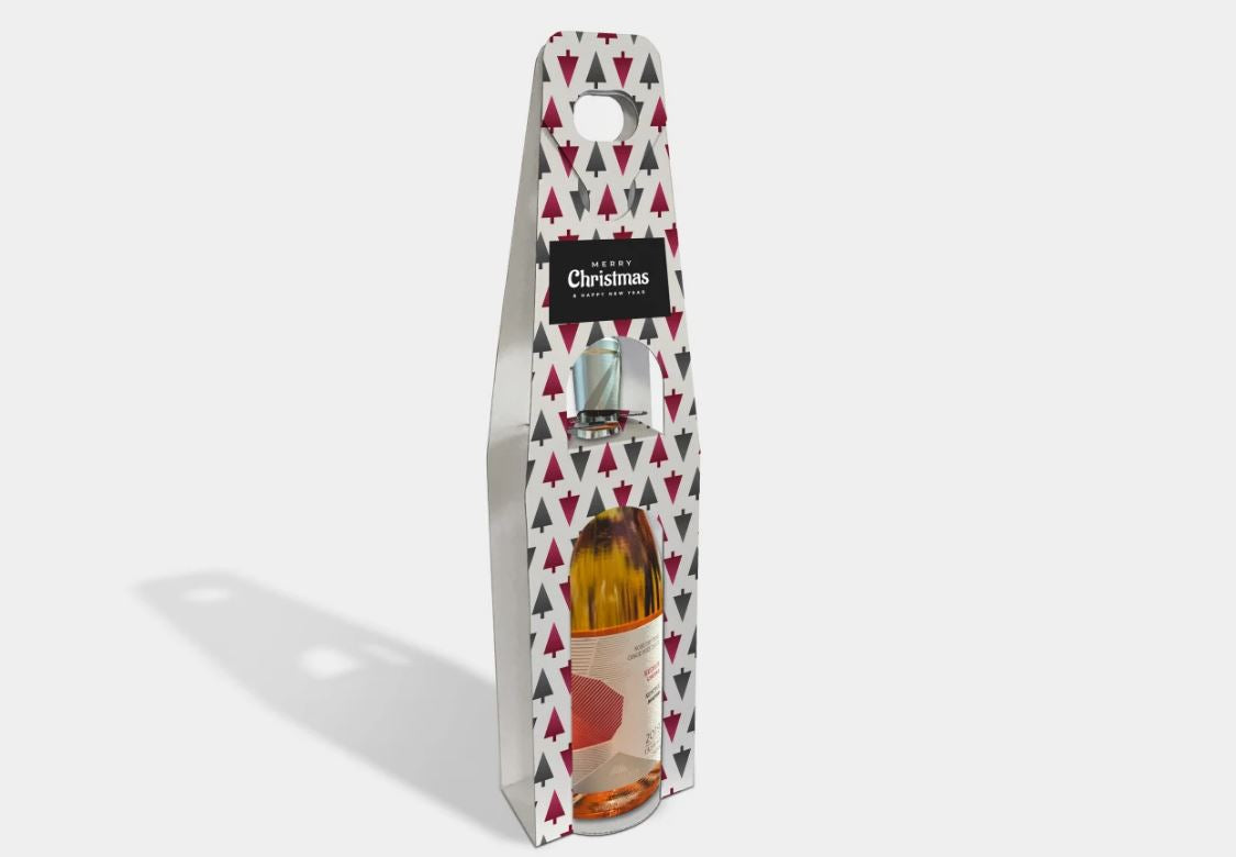Personalised Corporate Christmas Wine Bottle Carriers
