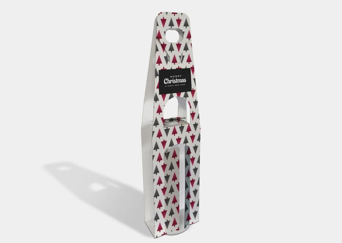 Personalised Corporate Christmas Wine Bottle Carriers