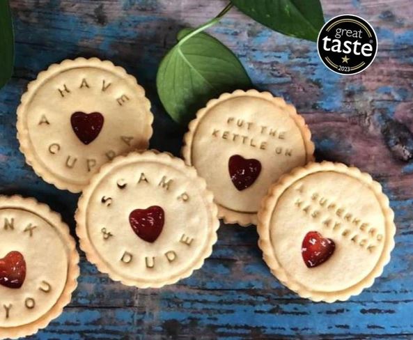 The Biskery - Bespoke Jammie Biscuits