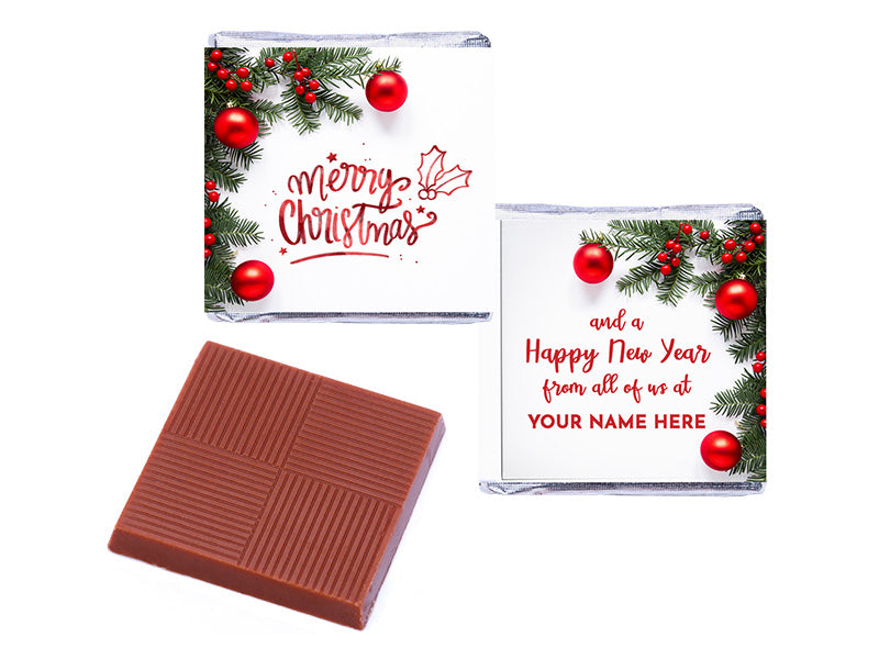 Personalised Corporate Neapolitan Christmas Chocolates