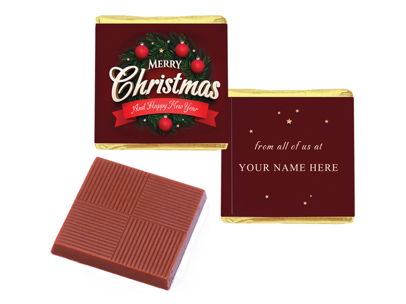Personalised Corporate Neapolitan Christmas Chocolates