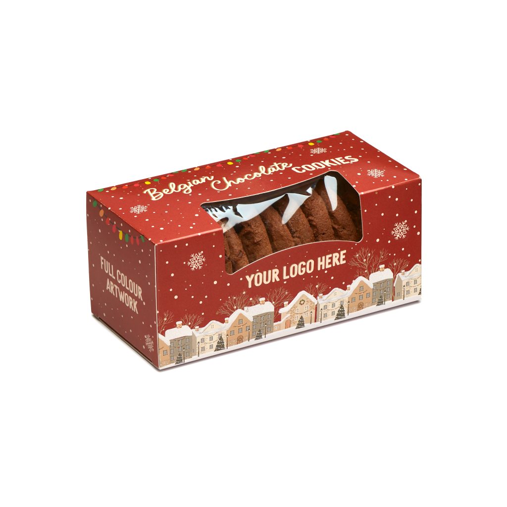 Belgian Chocolate Cookies Christmas Box