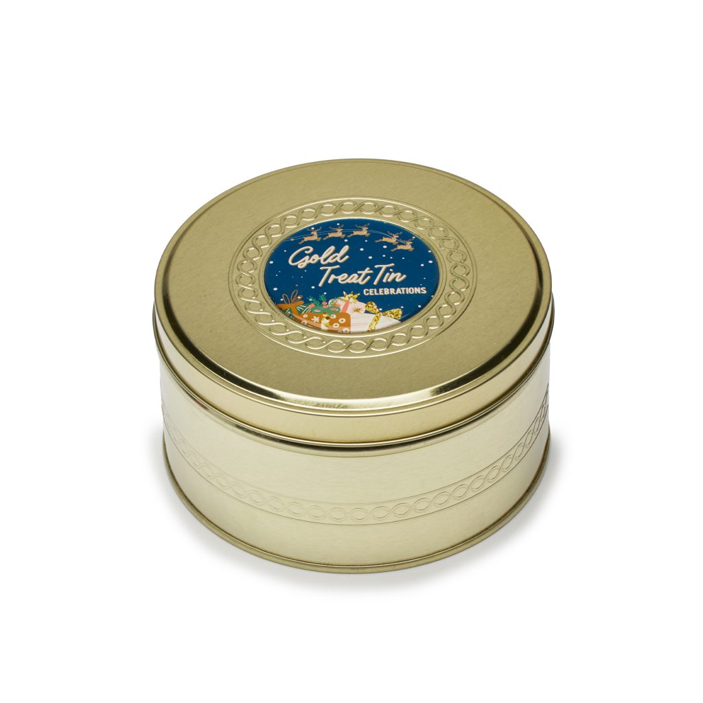 Gold Treat Tin Celebrations