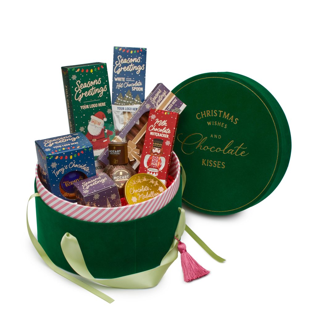 Luxury Festive Christmas Hat Box Gift