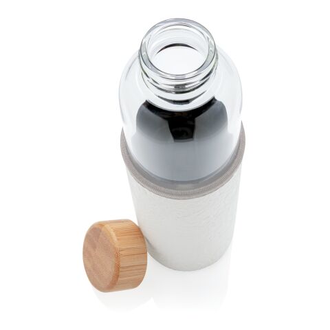 Glass Water Bottle with Textured Sleeve