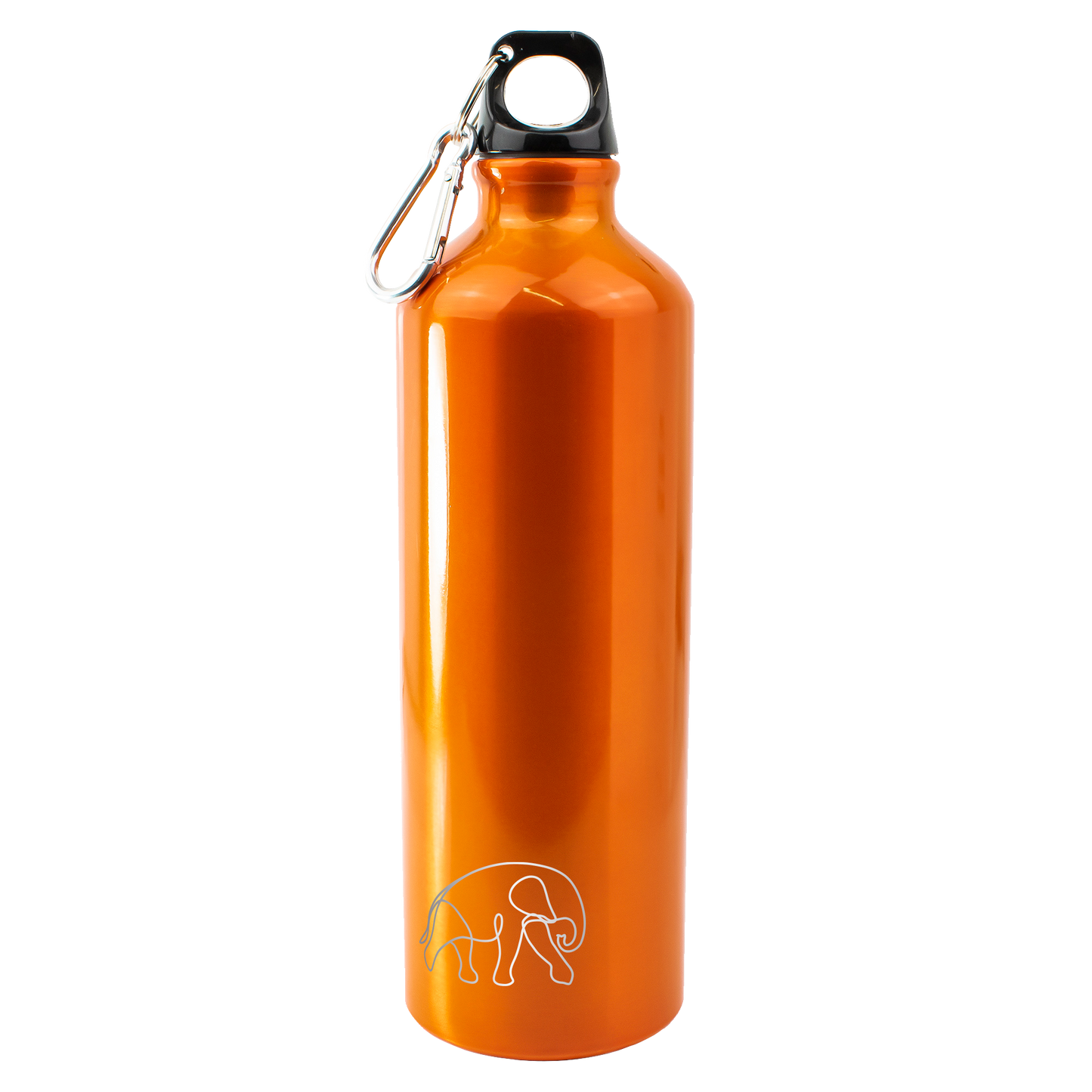 Branded Engraved or Printed Thermal Sports Water Bottle - Orange