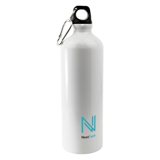 Branded Engraved or Printed Thermal Sports Water Bottle - White