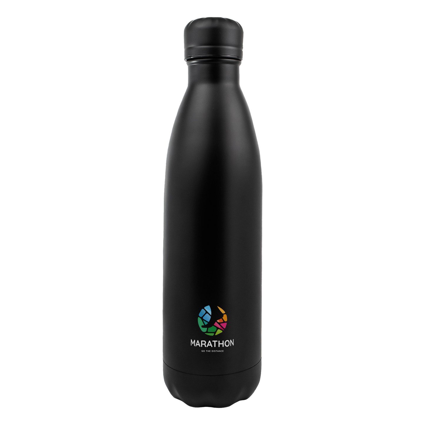 Branded Engraved or Printed Thermal Water Bottle - Black