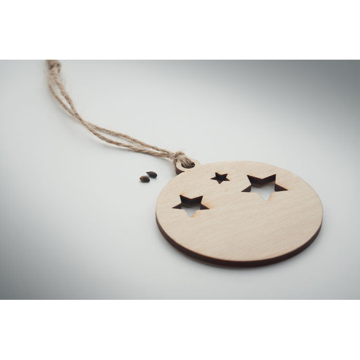 Wooden Seed Bauble