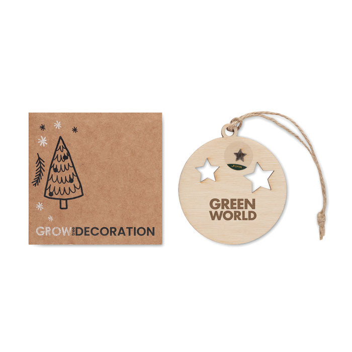 Wooden Seed Bauble