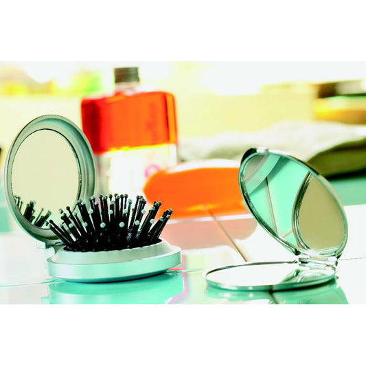 Foldable Hair Brush and Mirror