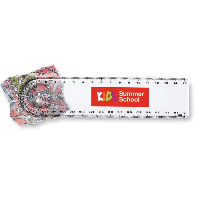 Protractor Ruler with Magnifier