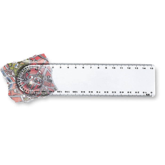 Protractor Ruler with Magnifier