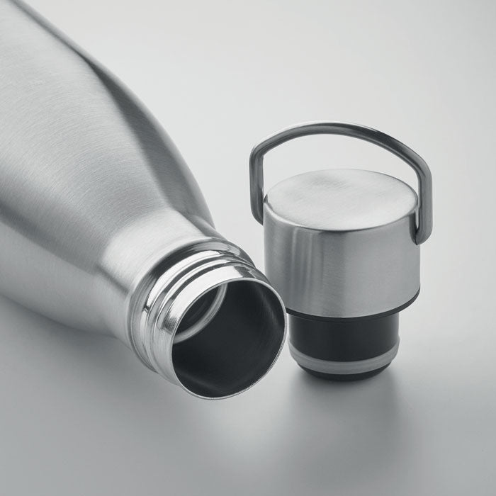 Recycled Stainless Steel Water Bottle with Handle Lid
