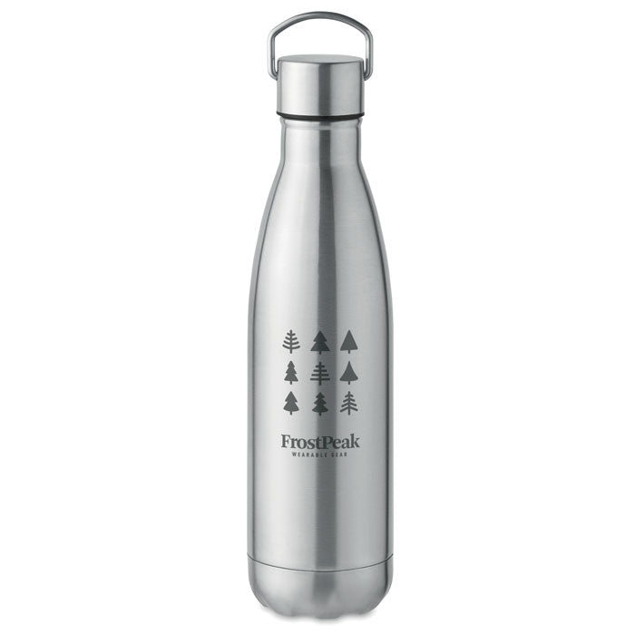 Recycled Stainless Steel Water Bottle with Handle Lid