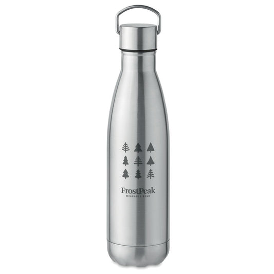Recycled Stainless Steel Water Bottle with Handle Lid