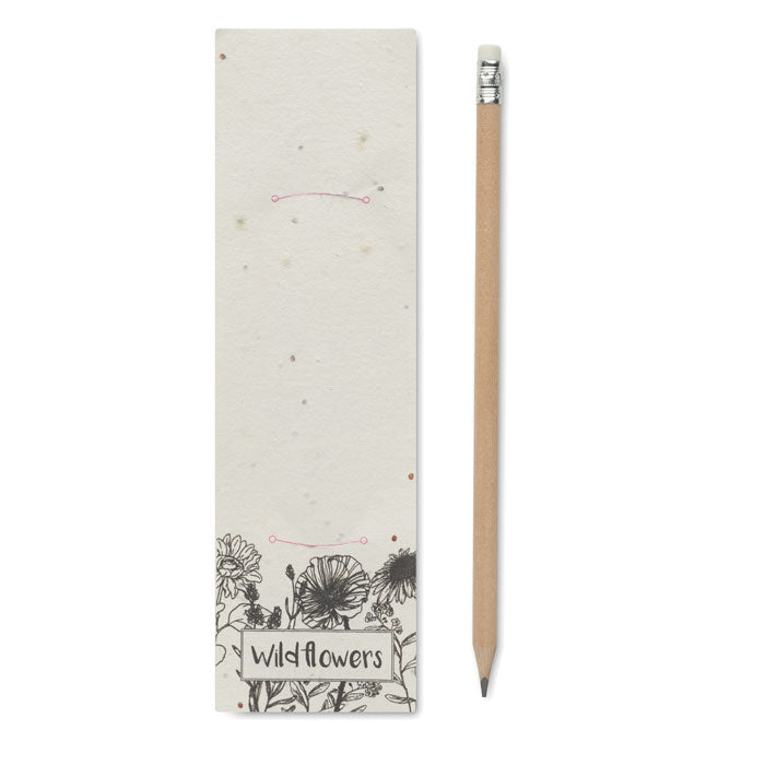 Natural Wood Pencil with Seed Paper