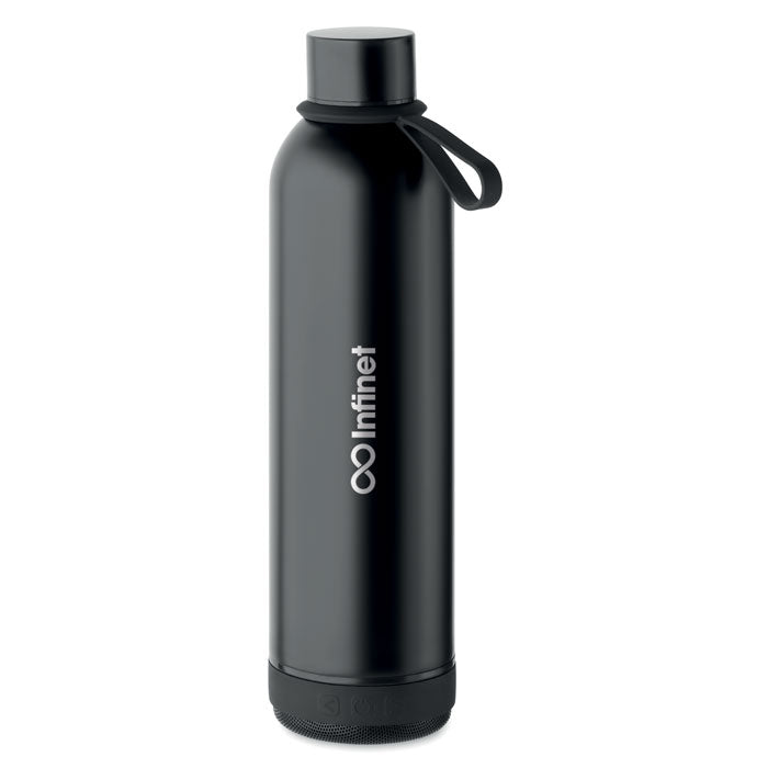Recycled Stainless Steel Water Bottle with Wireless Speaker