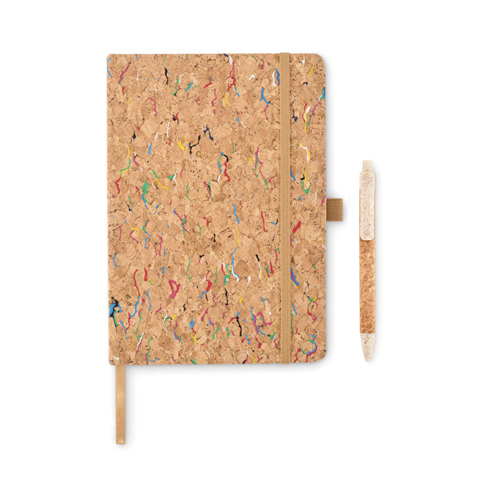 Branded Colour Cork Notebook