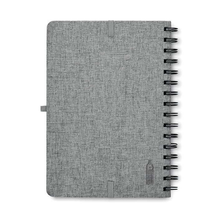 Branded Fabric (RPET) hard cover notebook.