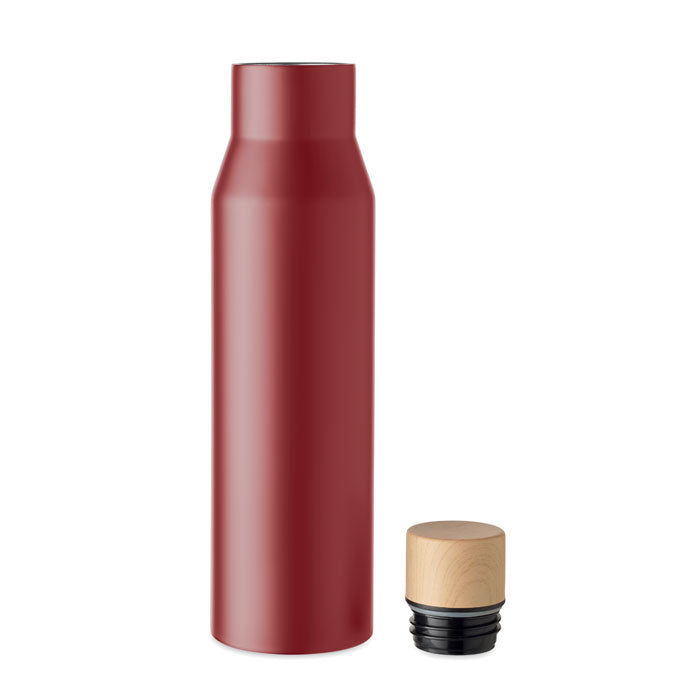 Stylish Water Bottle with Bamboo Cork Style Lid