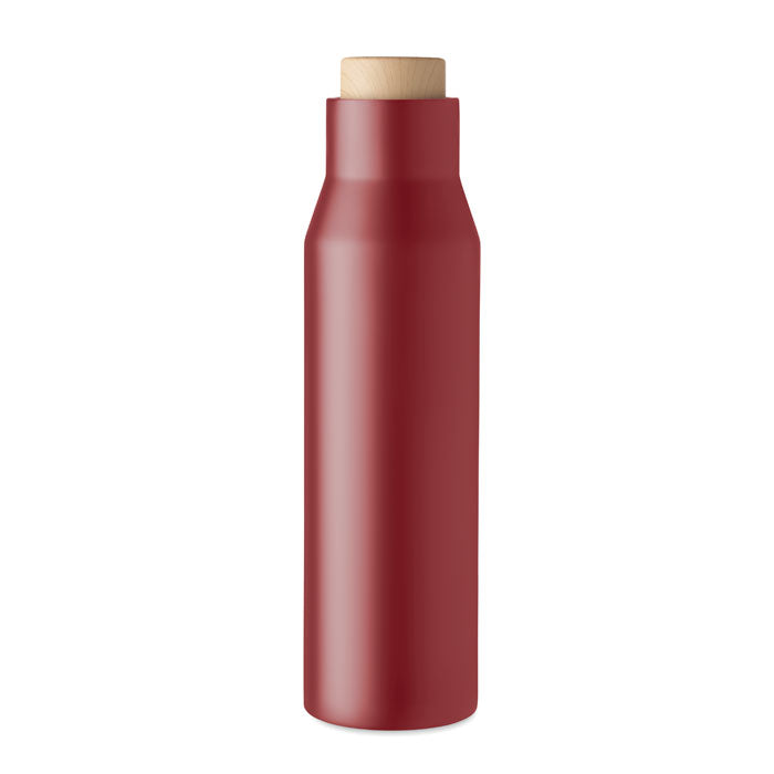 Stylish Water Bottle with Bamboo Cork Style Lid