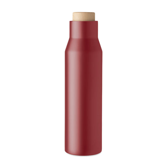 Stylish Water Bottle with Bamboo Cork Style Lid