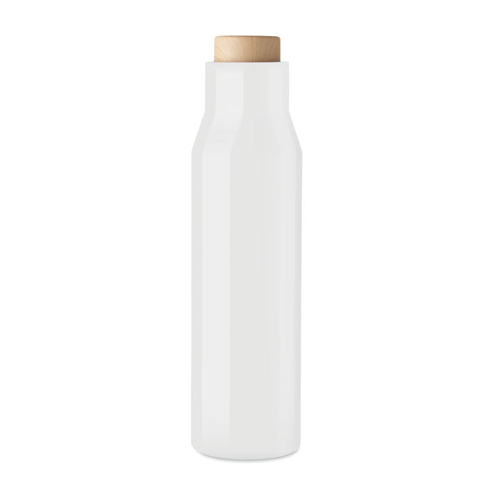Stylish Water Bottle with Bamboo Cork Style Lid