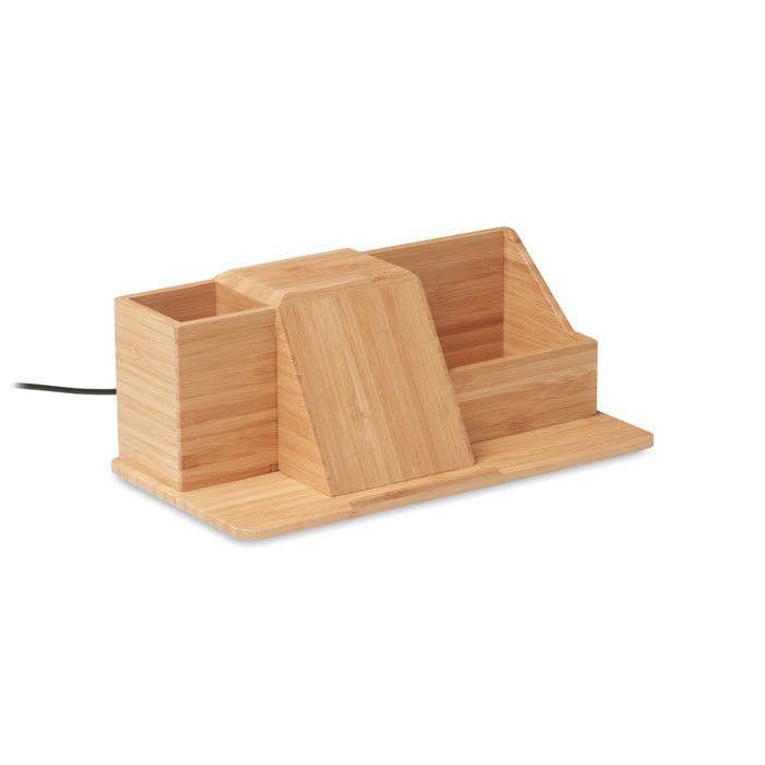 Bamboo Pen & Phone Holder