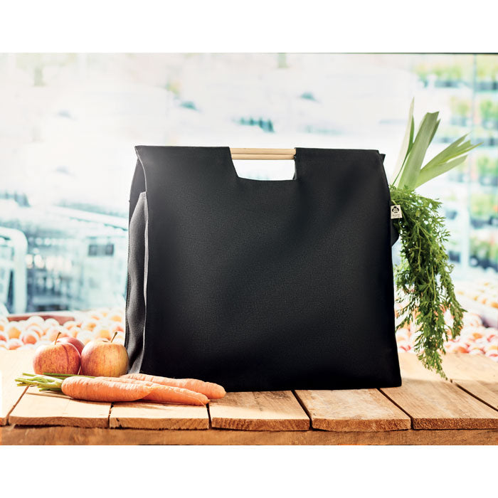 Organic Canvas Bag with Bamboo Handles
