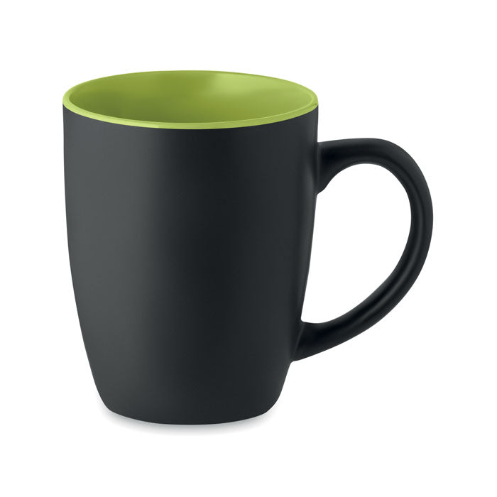 Black Matt Mug with Coloured Inner