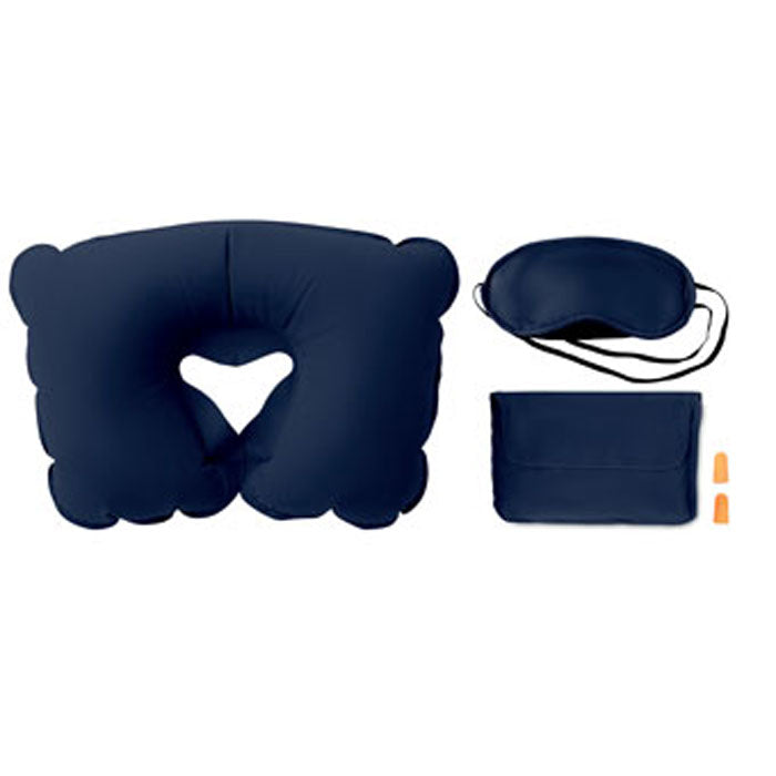 Branded Travel Set including Pillow and Eye Mask