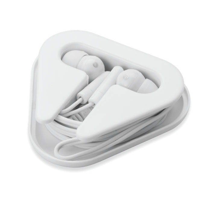 Wired Earphones in Triangular Case