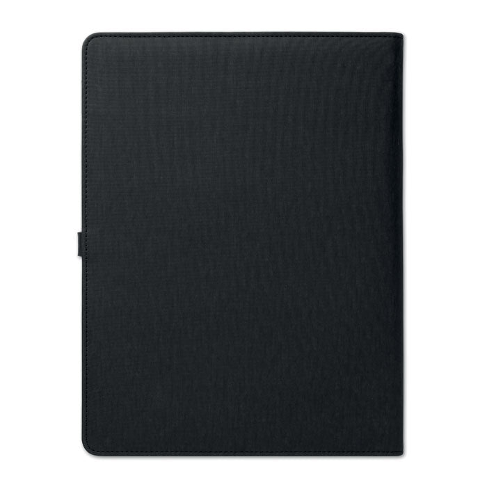Linen Pu Conference Folder with Built in Wireless Charger