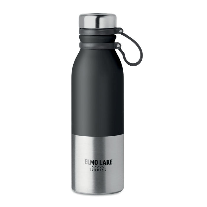 Powder Coated Water Bottle with Silicone Grip