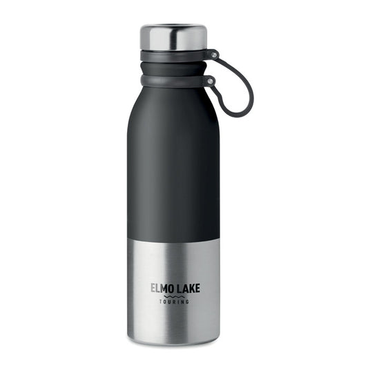 Powder Coated Water Bottle with Silicone Grip