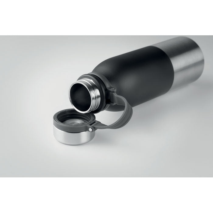 Powder Coated Water Bottle with Silicone Grip