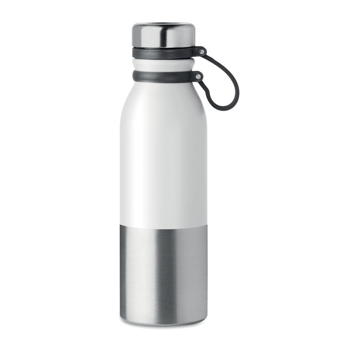 Powder Coated Water Bottle with Silicone Grip