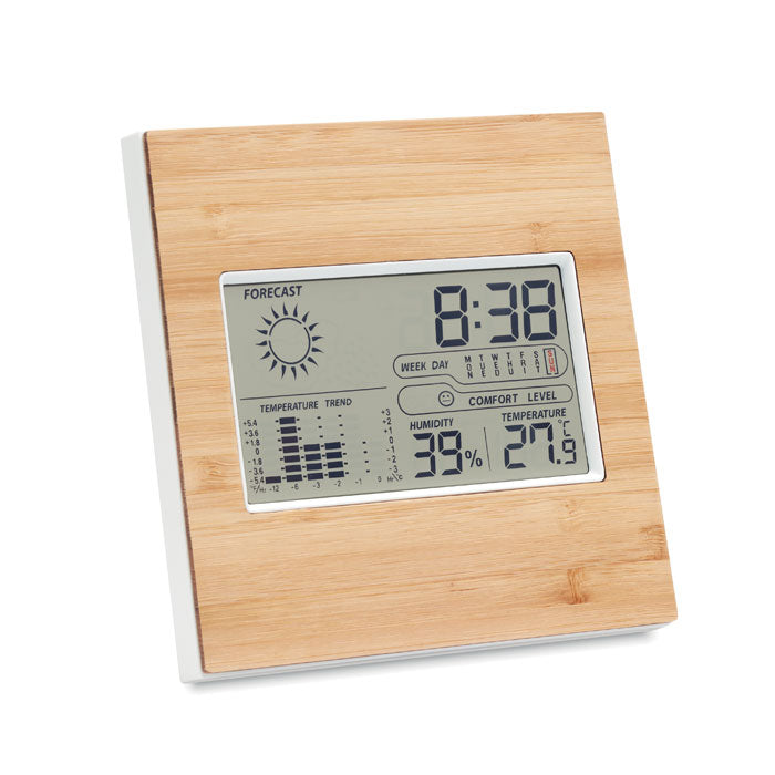 Weather Station with Bamboo Front