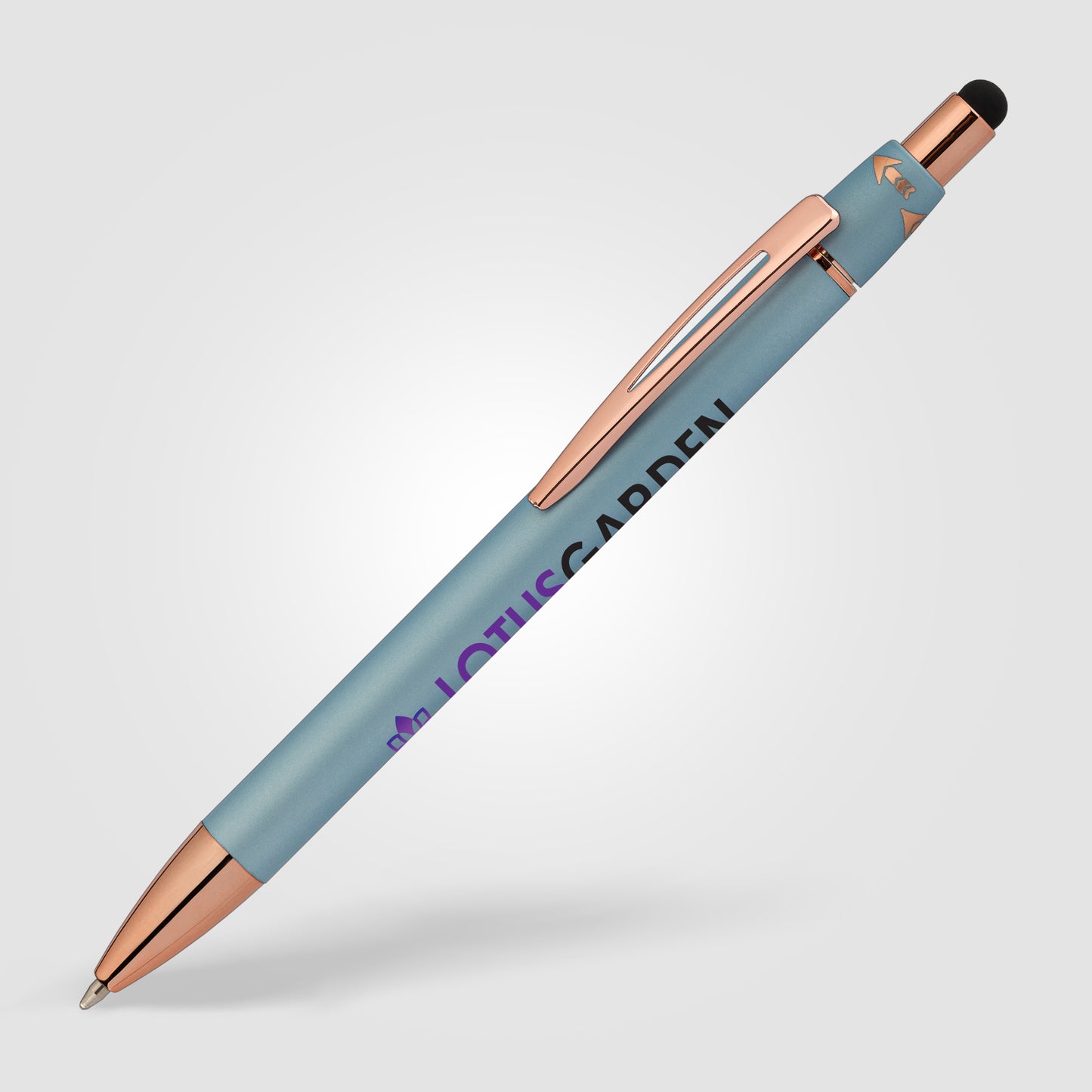Metal Spin Pen with Stylus