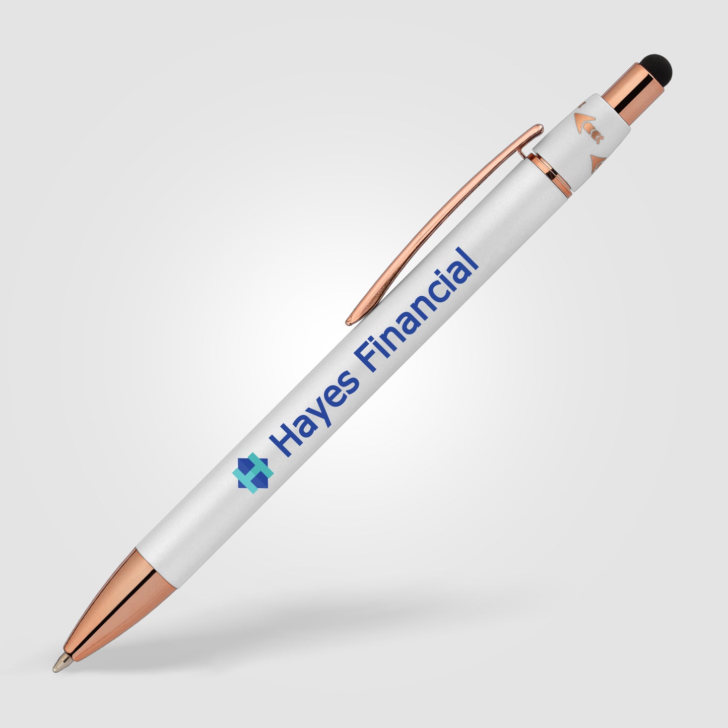 Metal Spin Pen with Stylus
