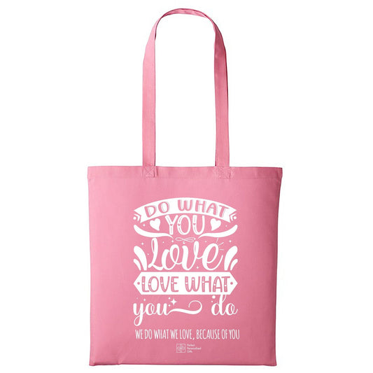 Valentine's Day Promotional Baby pink Tote Bag