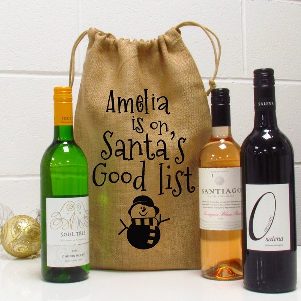 Wine Jute Stuff Bag