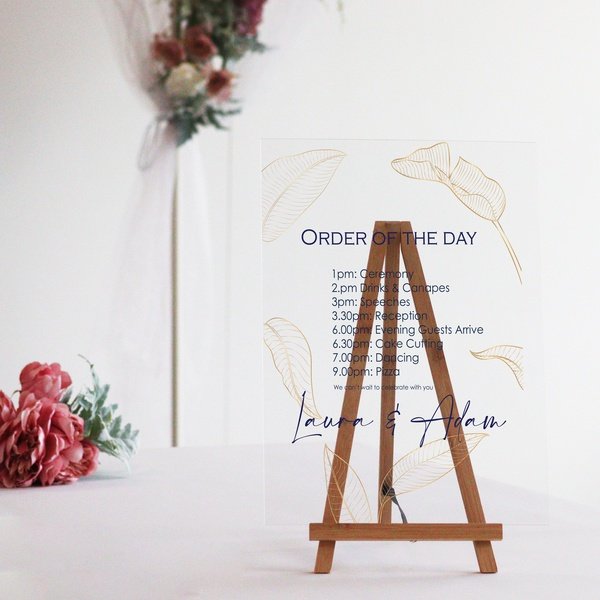 Acrylic Event Sign