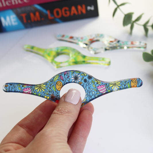 Printed Acrylic Thumb Page Holder