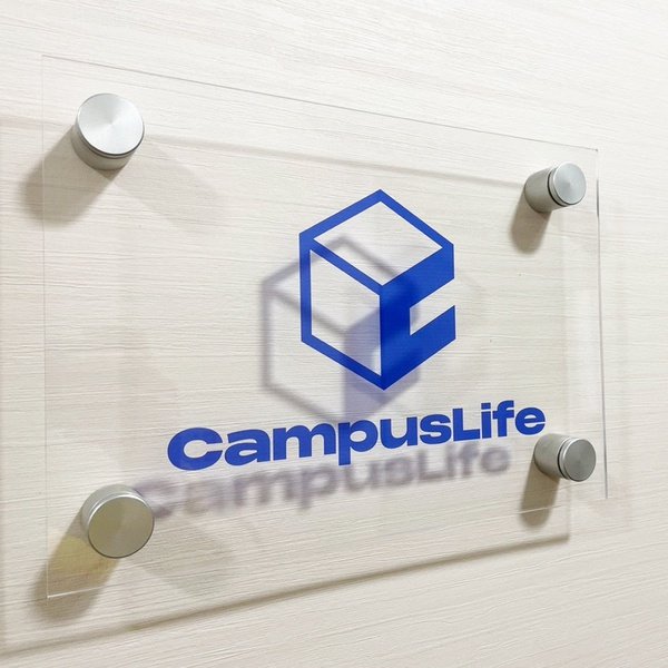Clear Acrylic Office Sign